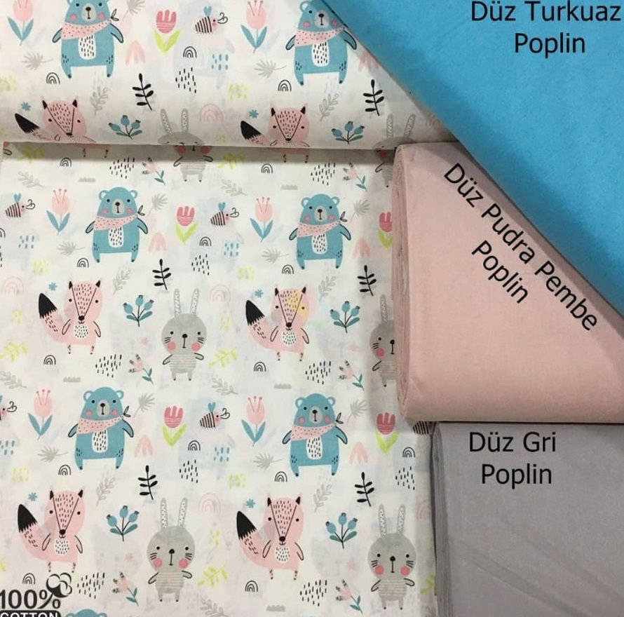 Ürün No: A32853790 Neşeli Hayvanlar Alemi Desenli