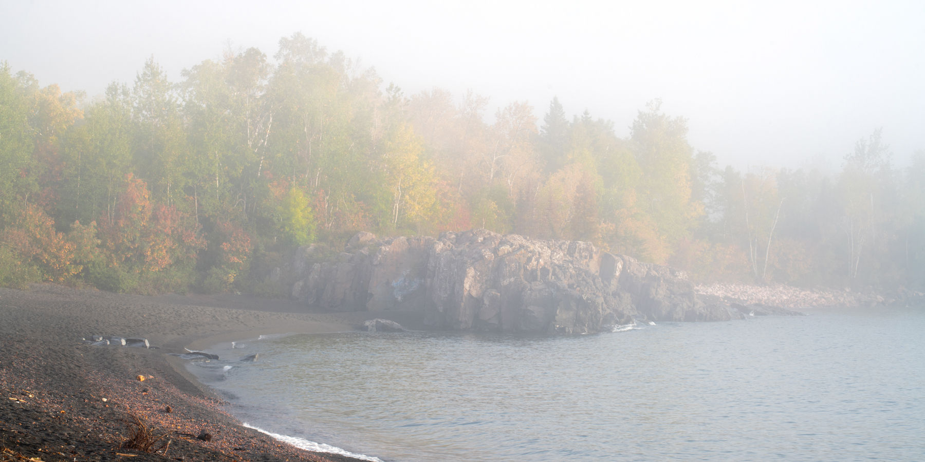 1213 - Foggy Fall Morning at Black Beach