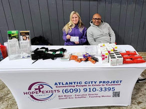 The Hope Exists team provided outreach services this morning at the Breakfast Club in Pleasantville.