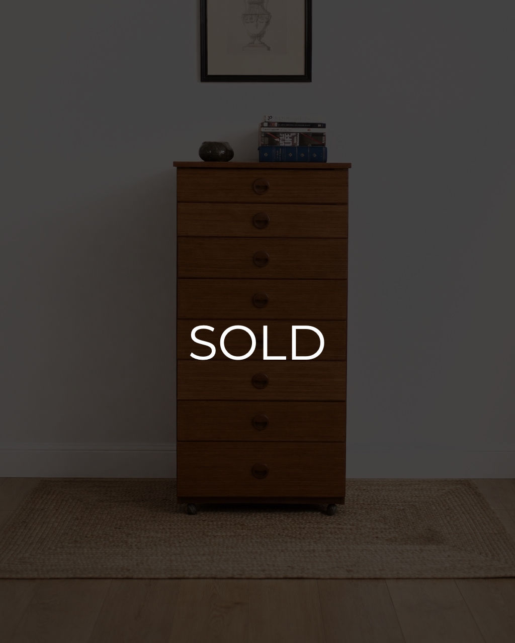 Schreiber Mid Century Eight Drawer Tall Boy