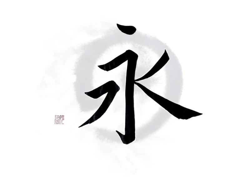 Chinese Japanese Calligraphy Eternity