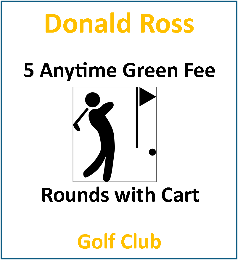 Five (5) Anytime Round of Golf with Cart