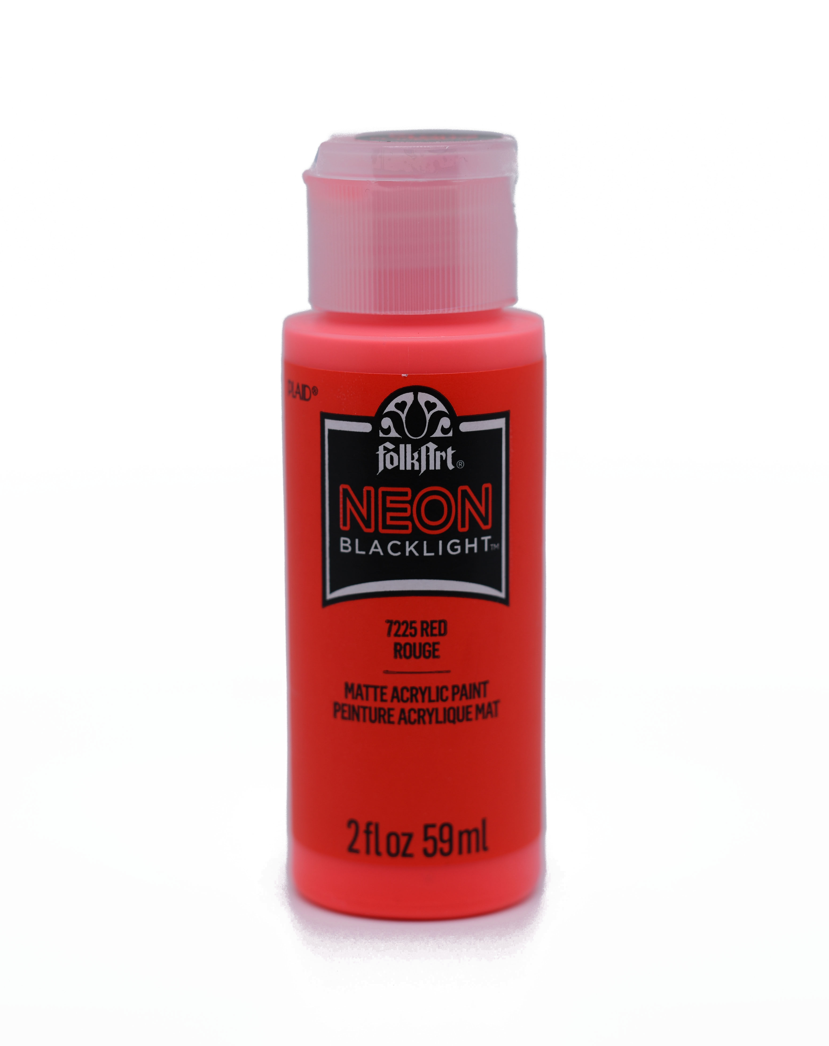 FolkArt Neon Acrylic Paint 2 oz. - Neon Red