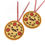 Thumbnail: Kawaii Pizza Ornament with Mustache – Cute Cartoon Food Decor