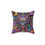 Thumbnail: Psychedelic Skull Throw Pillow, Neon Fantasy Creatures & Cosmic Gothic Decor