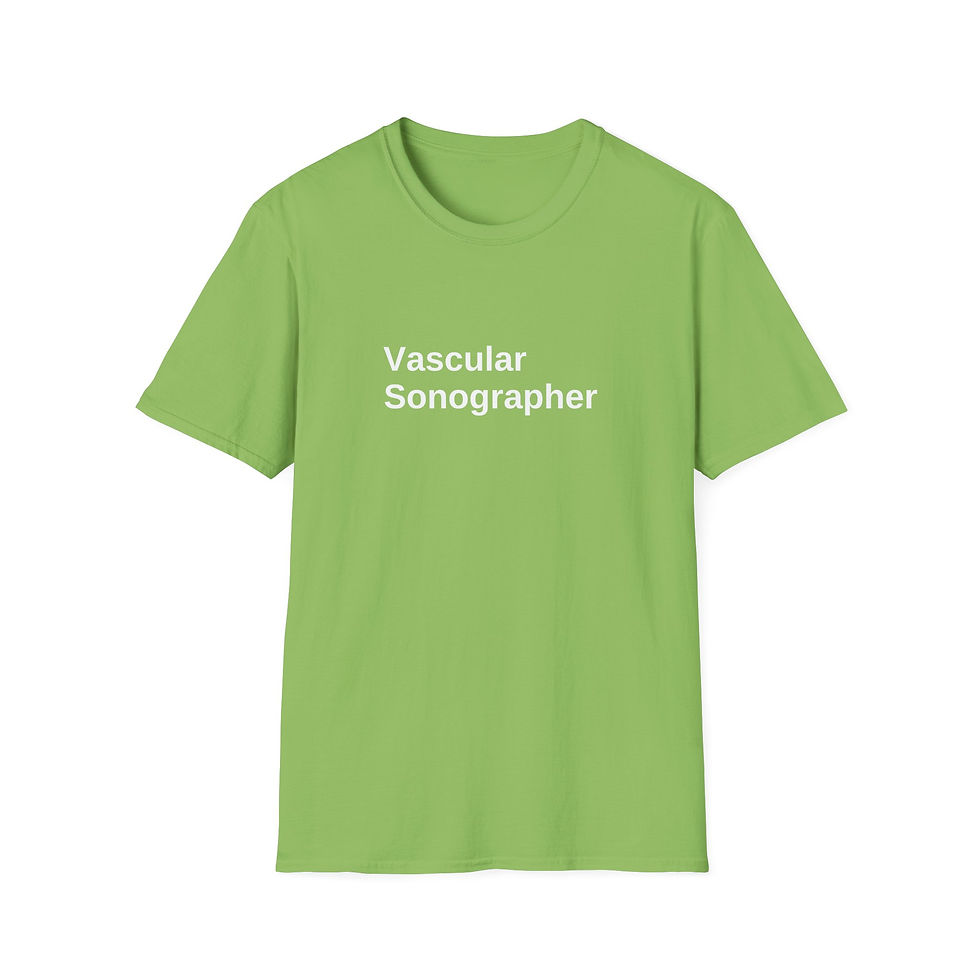 Thumbnail: Vascular Sonographer text on t-shirt