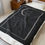 Thumbnail: Gothic Raven Velveteen Plush Blanket, Crescent Moon Night Sky