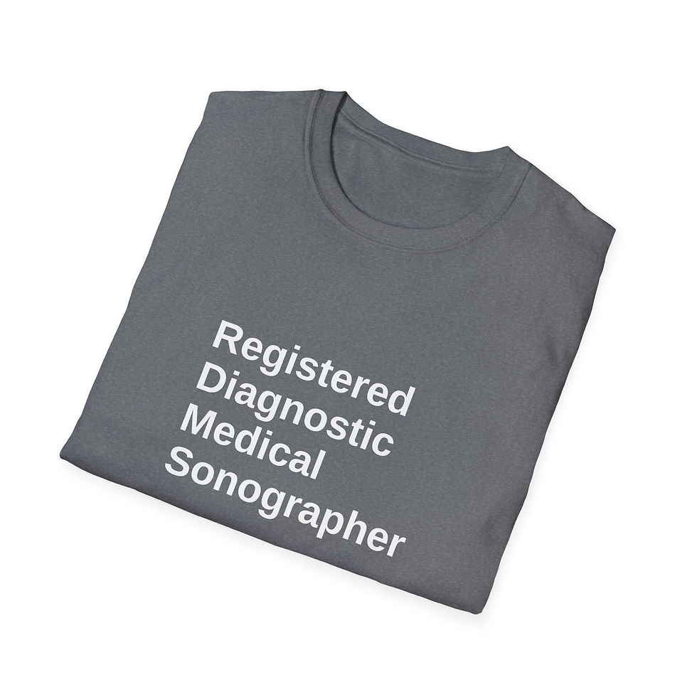 Thumbnail: minimalist bold text Registered Diagnostic Medical Sonographer on a t-shirt