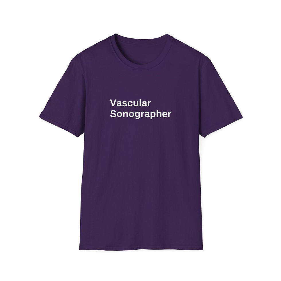 Thumbnail: Vascular Sonographer text on t-shirt
