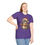 Thumbnail: purple tee with raccoon with Santa hat holding a slice of pumpkin pie and a steaming mug