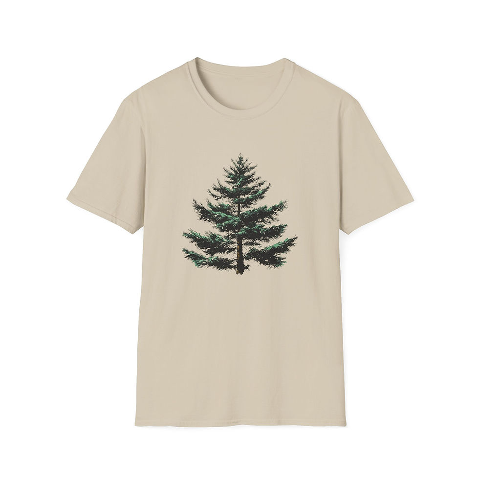 pine tree on a t-shirt