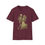 Thumbnail: maroon tee with sketched sepia toned dancing skeletal couple
