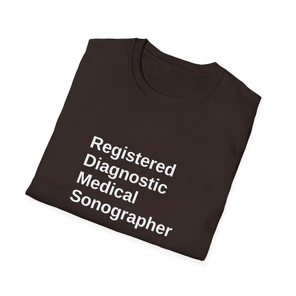 Thumbnail: minimalist bold text Registered Diagnostic Medical Sonographer on a t-shirt