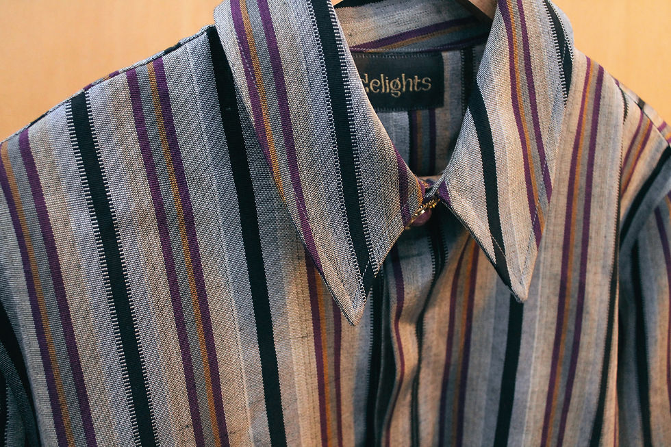 Thumbnail: The Ode - Kutnu Shirt Fuschia Stripe
