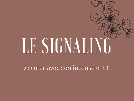 Le signaling: discuter avec son inconscient !