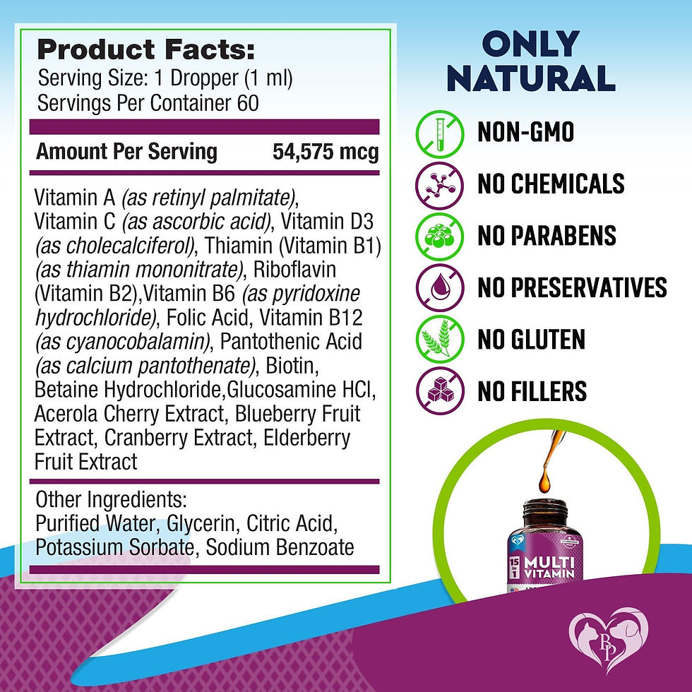 Thumbnail: Cat Dog Multivitamin Liquid with Glucosamine and Cranberry Health Supplements