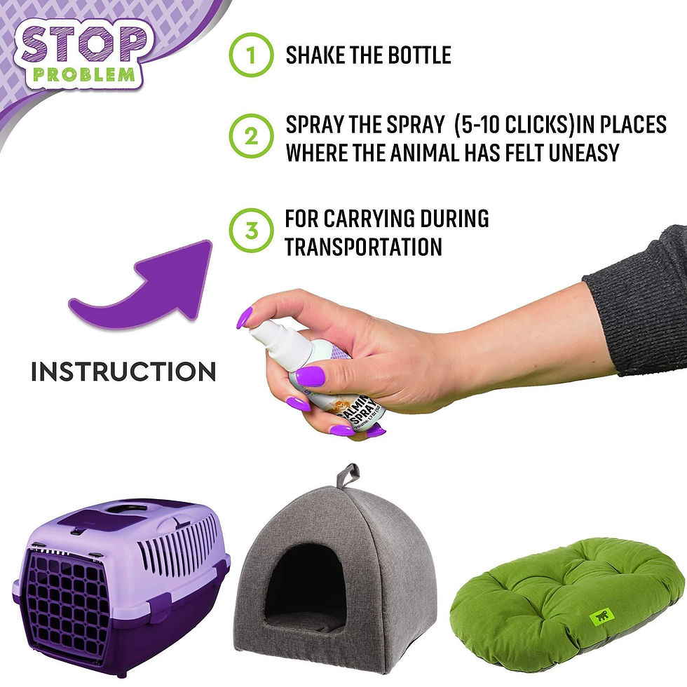 Thumbnail: Calming Pheromone Spray Scratch Repellent for Cats Relief Stress Fighting Hiding