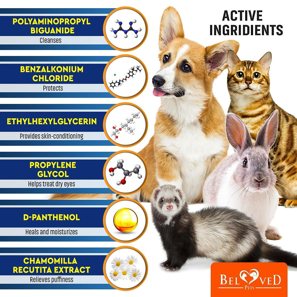 Thumbnail: Cat Dog Eye Wash Wipes Tear Stain Remover Cleaner Eye Infection Treatment 120Pad