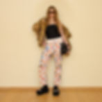 by moumi, trousers, capri, cotton, pink, baby, pastel, dots, polka, cats, Michael Zander, moumi