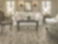 A modern, bright room with LVP Flooring