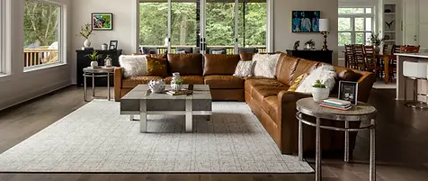 Eco-friendly Fibreworks natural fiber carpeting and custom sisal rugs, showcasing the sustainable and stylish flooring options available at Harry's Carpets in Vacaville.