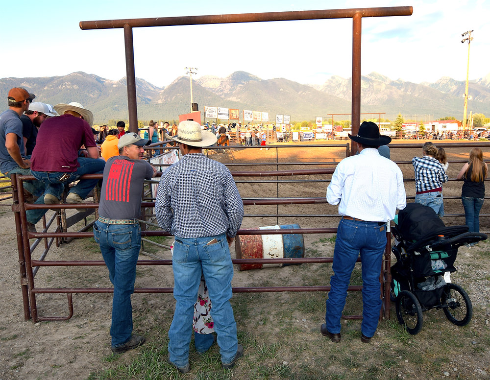 Over the Shoulder at the Ronan Rodeo
