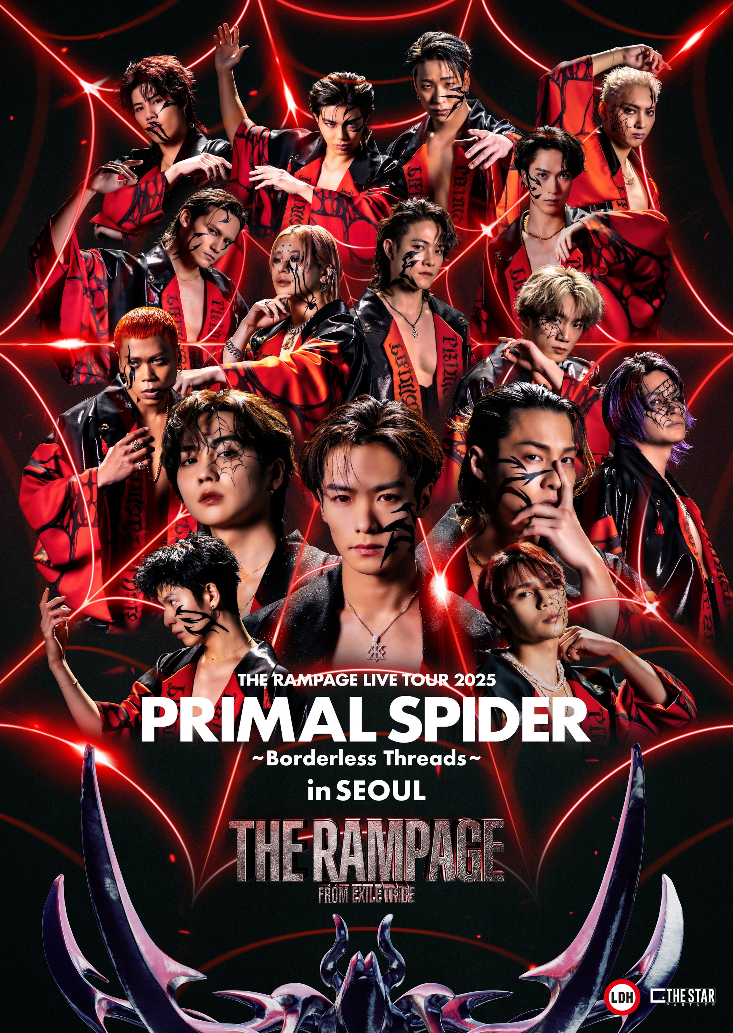 【予約】THE RAMPAGE LIVE TOUR 2025 “​PRIMAL SPIDER”~Borderless Threads~ in SEOUL​​