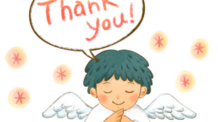 行動指針①元気なあいさつと返事は、「はい︕」。いつも⼼のこもった「ありがとう」を。