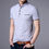 Thumbnail: Men&#039;s Stand-up Collar Cotton Short-sleeved T-shirt