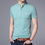 Thumbnail: Men&#039;s Stand-up Collar Cotton Short-sleeved T-shirt
