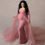 Thumbnail: Women's Long Sleeve Off Shoulder Maternity Maxi Photography Dress