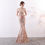 Thumbnail: 1371# One-shoulder Dress Long Fishtail Sequined Evening Dress Slim And Slim Ban