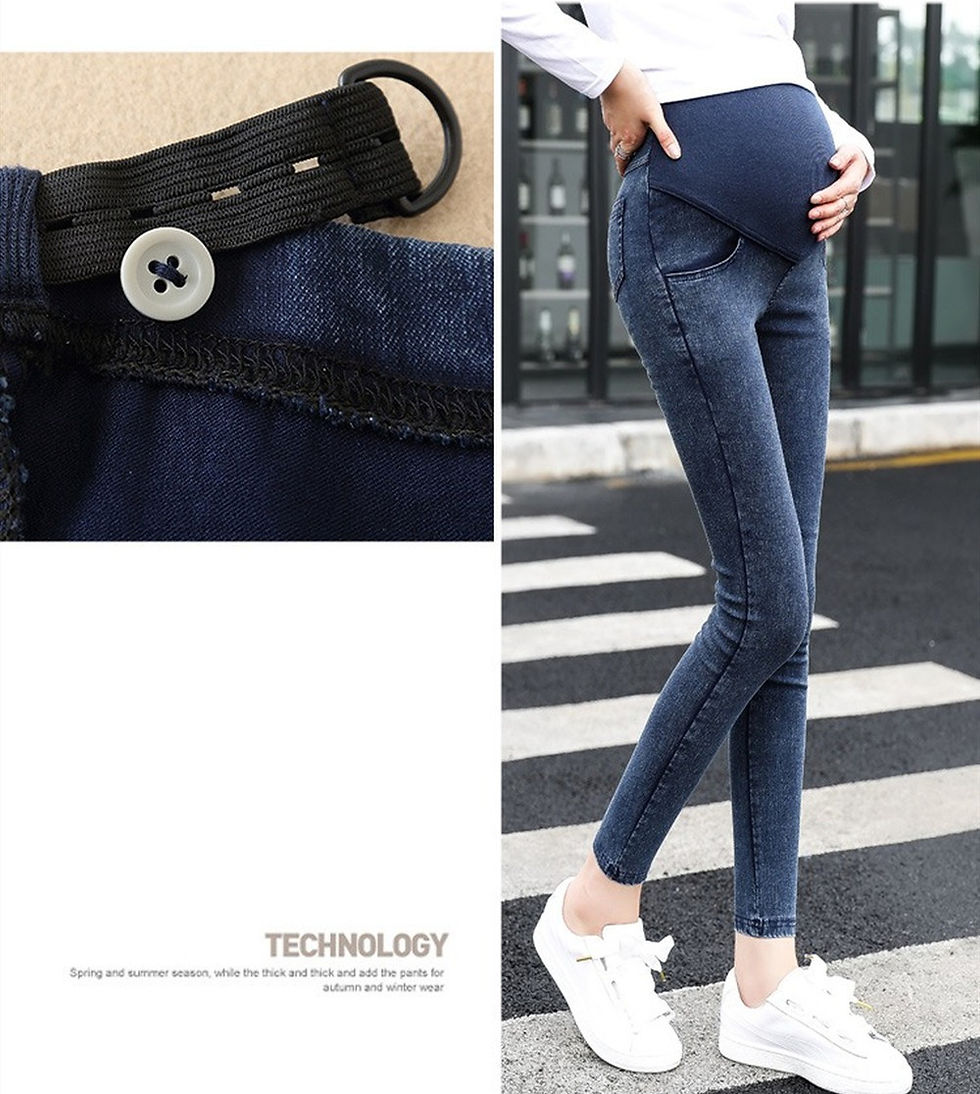 Thumbnail: Fitted Maternity Jeans