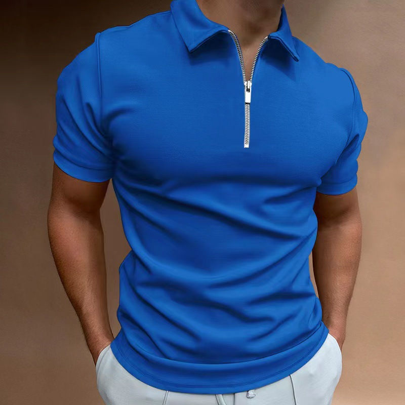 Thumbnail: Men&amp;#039;s Polo Shirt Solid Color Short-sleeved