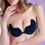 Thumbnail: Invisible Strapless Adhesive Stick Bra 