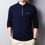 Thumbnail: Men&#039;s Stand-up Collar Cotton Short-sleeved T-shirt