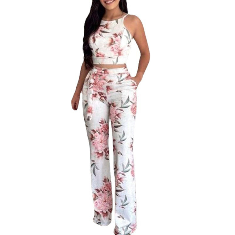 Thumbnail: 2022 Summer Fashion Printing Two-piece Women's Cross-border Foreign Trade 
