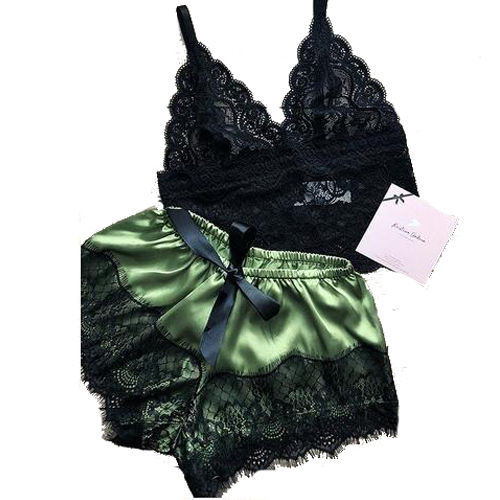 Thumbnail: 1 Set Women's Sexy Fashion Casual Lace Sleepwear 