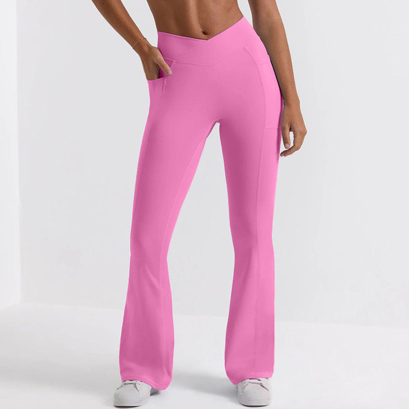 Thumbnail: Sports Loose Yoga Micro-flared Pants High-waist Hip-lifting Long Women's D