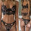 Thumbnail: Sexy Lace Bra Set 2 Pieces Transparent Lace Floral Underwear