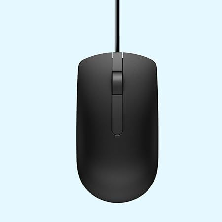 Thumbnail: Dell MS116 Wired Optical Mouse - High Precision 1000DPI Sensor, USB Connectivity
