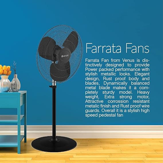 Thumbnail: Black Farrata floor fan