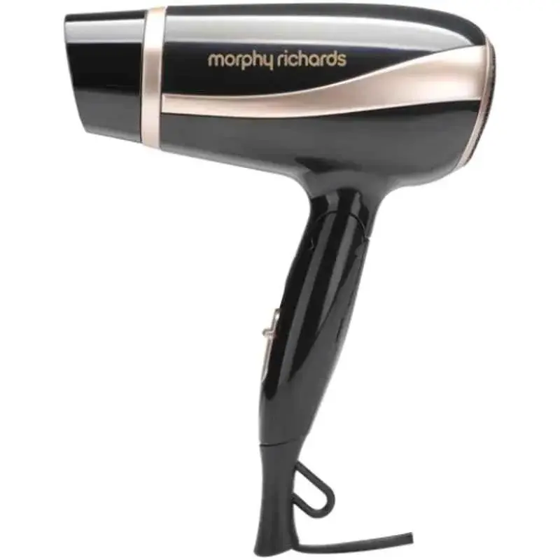 Morphy Richards hairdryer, black and silver, 1200W