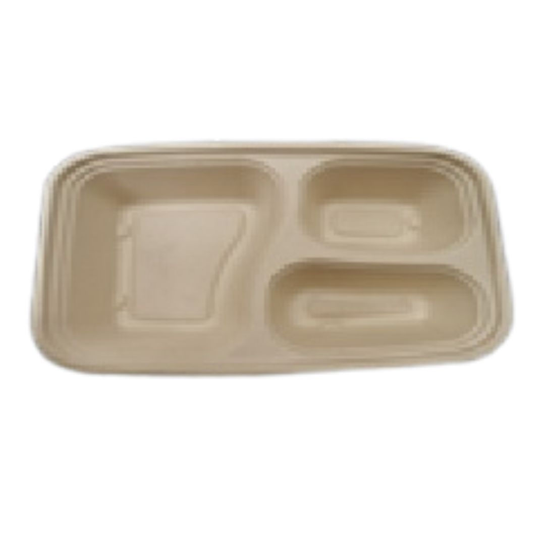 1000 ML 3 COMPARTMENT TRAY