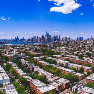 Aerial Views of City Skylines and Landscapes