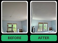 Before and after Painting and drywall repair in oceanveiw DE