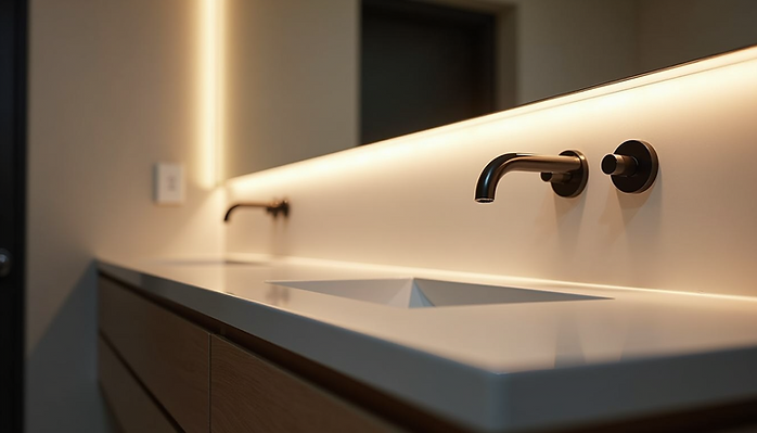 lighted vanity top