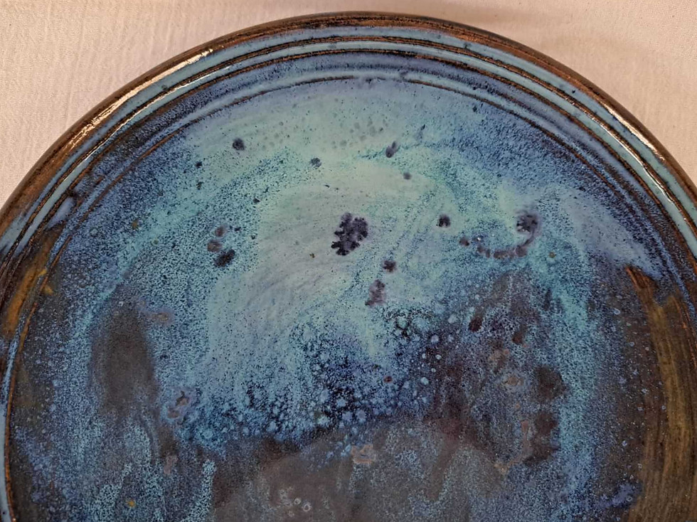 Prato para Bolo em Cerâmica Artesanal 2