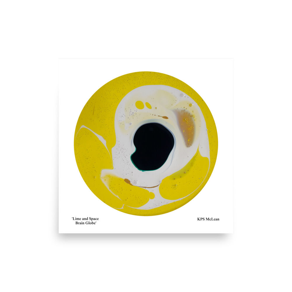 'Lime and Space Brain Globe'