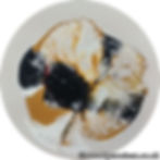 Flower for Joanna (Black & Gold on Snow)